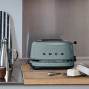 Smeg Porsche x Retro Style 2-Slice Toaster, 950W Shade Green TSF01PSGEU