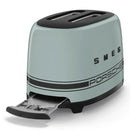 Smeg Porsche x Retro Style 2-Slice Toaster, 950W Shade Green TSF01PSGEU