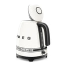 Smeg Porsche x Retro Style Cordless Kettle, 1.7L Carrara White KLF03PCWEU