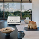 Smeg Porsche x Retro Style 2-Slice Toaster, 950W Carrara White TSF01PCWEU