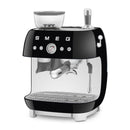Smeg 50's Style Espresso Manual Coffee Machine Black EGF03BLEU