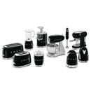 Smeg 50's Style Espresso Manual Coffee Machine Black ECF01BLSA