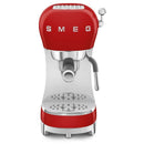 Smeg 50's Style Espresso Manual Coffee Machine Red ECF02RDEU