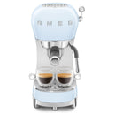 Smeg 50's Style Espresso Manual Coffee Machine Pastel Blue ECF02BLEU