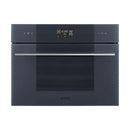 Smeg 40L Neptune Grey Combi Microwave Oven Linea SO4102M1G