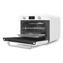 Smeg Countertop Combi Steam Oven 50's Style Aesthetic White Glossy COF01WHEU