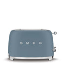 Smeg Retro 50's Style 950W 2 Slice Toaster Matt Storm Blue TSF01SBMEU