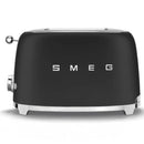 Smeg Retro 950W 2 Slice Toaster Matte Black TSF01BLMSA