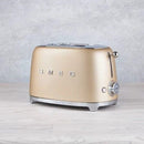 Smeg Retro 950W 2 Slice Toaster Matte Champagne TSF01CHMSA