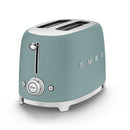 Smeg Retro 50's Style 950W 2 Slice Toaster Matt Emerald Green TSF01EGMEU