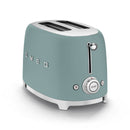 Smeg Retro 50's Style 950W 2 Slice Toaster Matt Emerald Green TSF01EGMEU