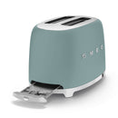 Smeg Retro 50's Style 950W 2 Slice Toaster Matt Emerald Green TSF01EGMEU